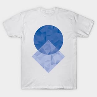 Blue Geometric Shapes T-Shirt